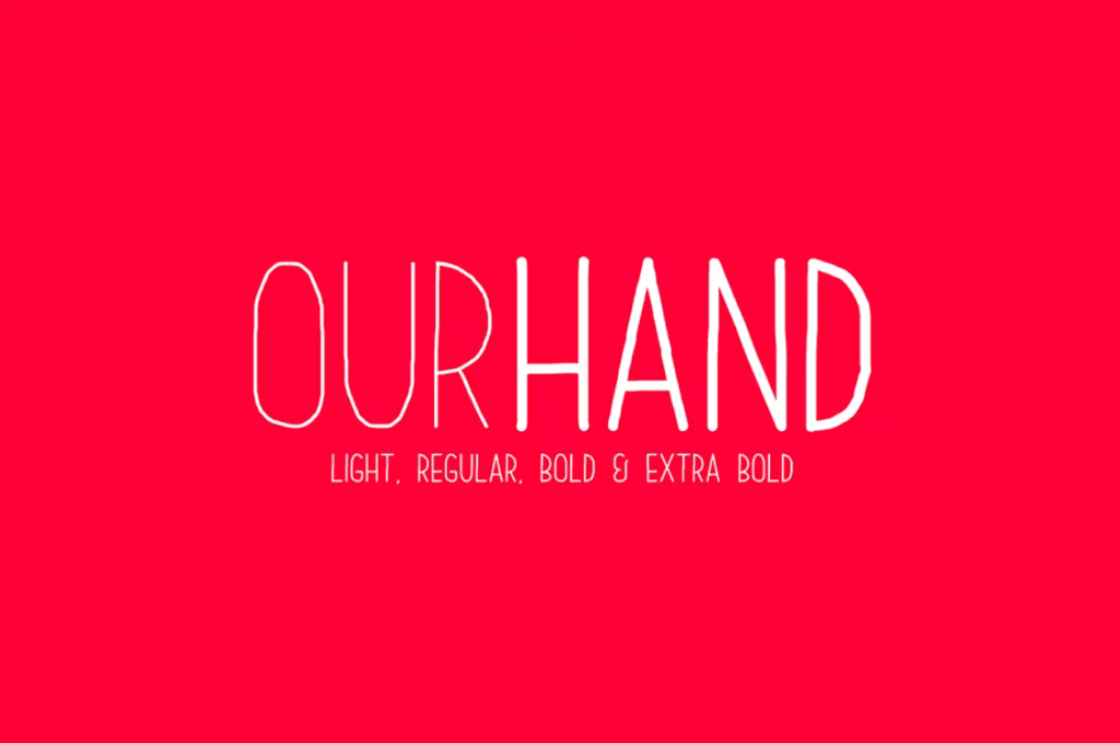 Шрифт Our Hand Family