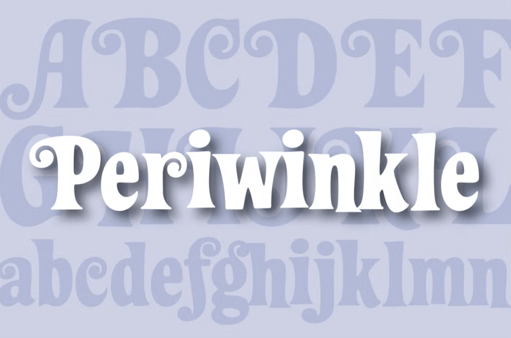 Шрифт Periwinkle