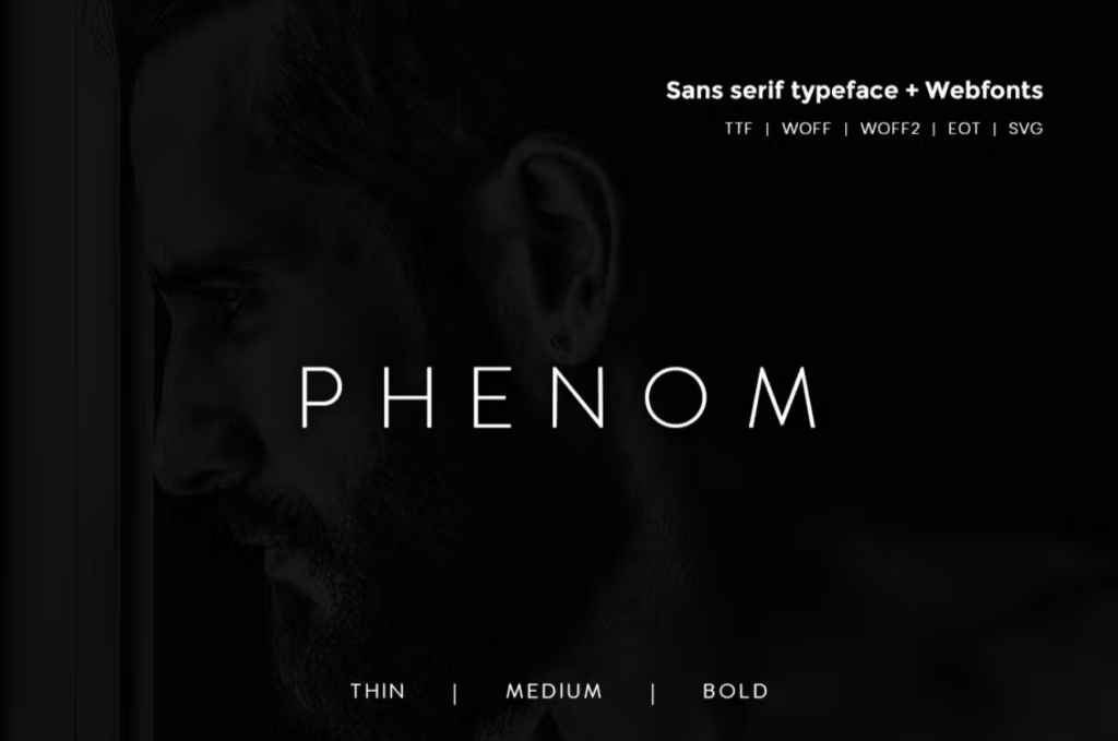 Шрифт Phenom Grotesque - Modern Typeface + Webfonts