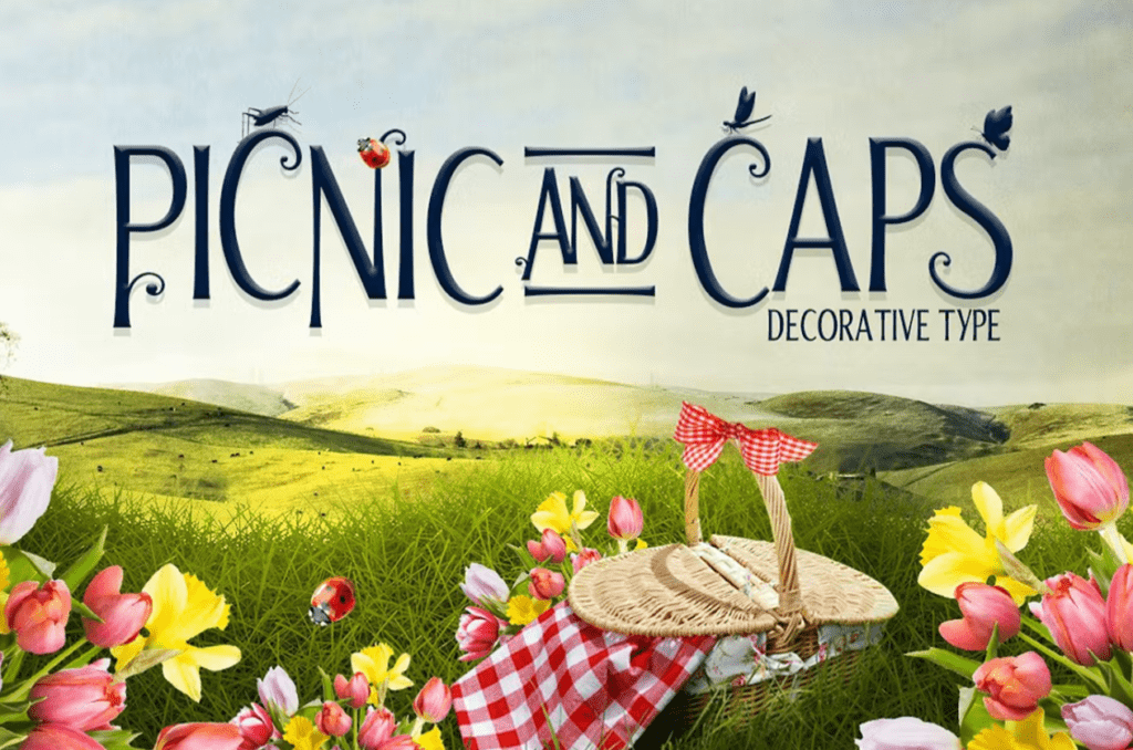 Шрифт Picnic Caps Font