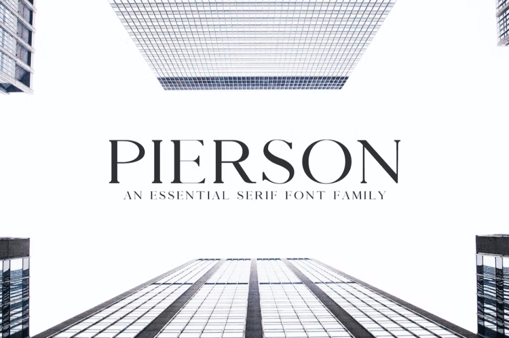 Шрифт Pierson An Essential Serif Typeface