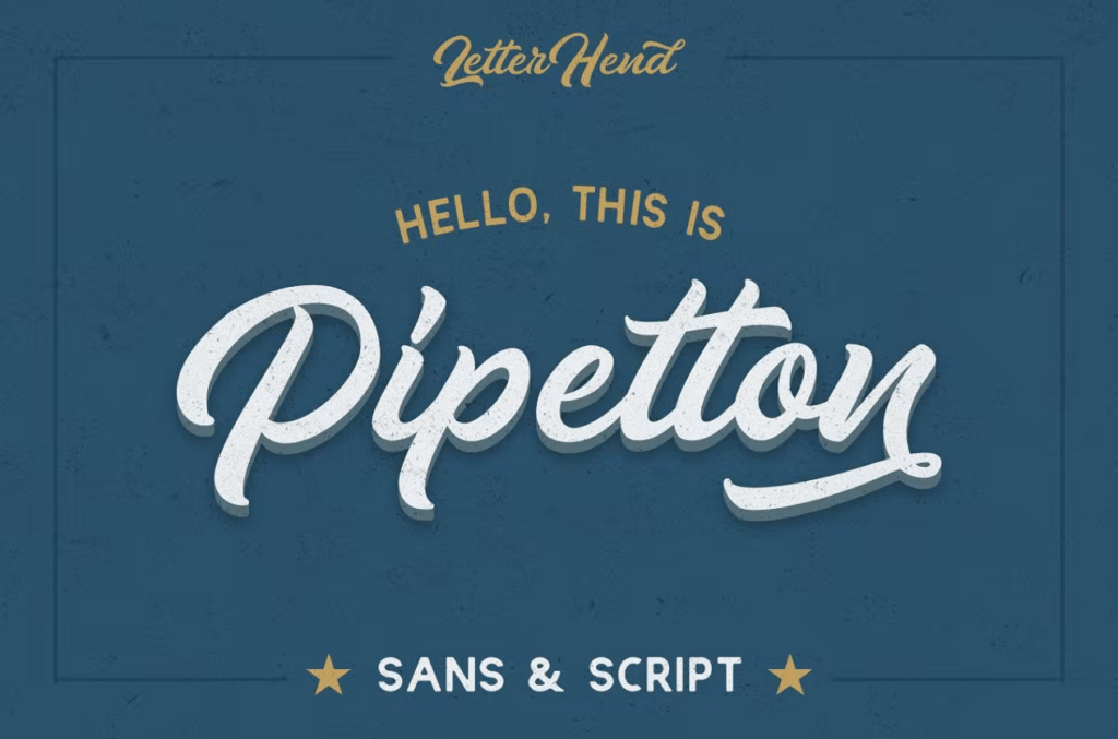 Шрифт Pipetton Font Duo