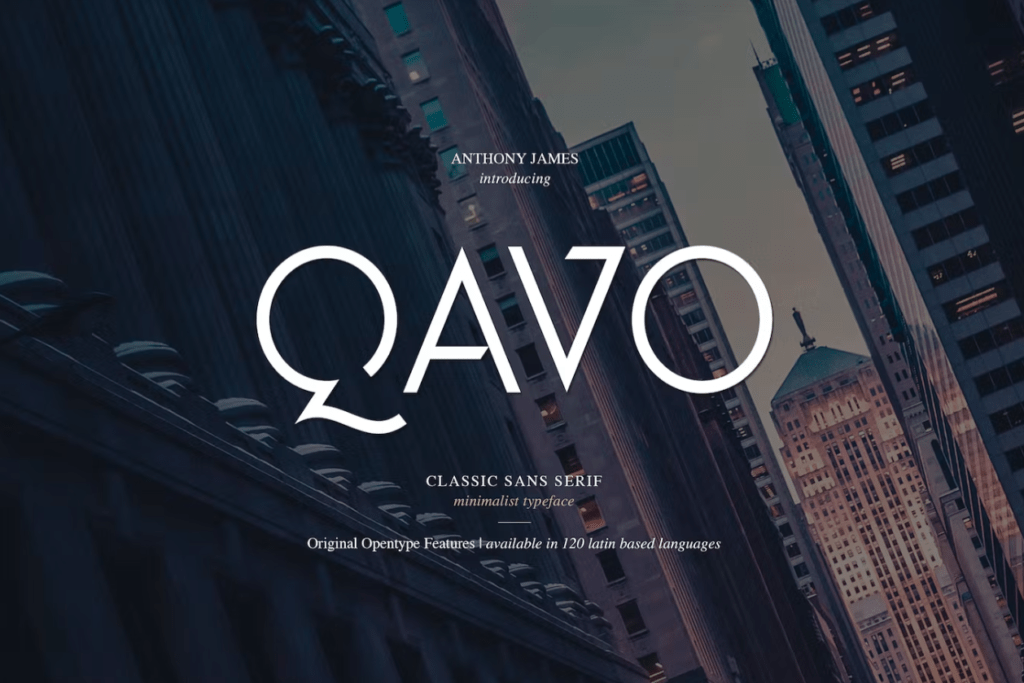 Шрифт QAVO FONT