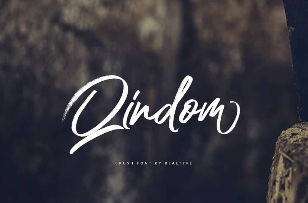 Шрифт Qindom Brush Fonts