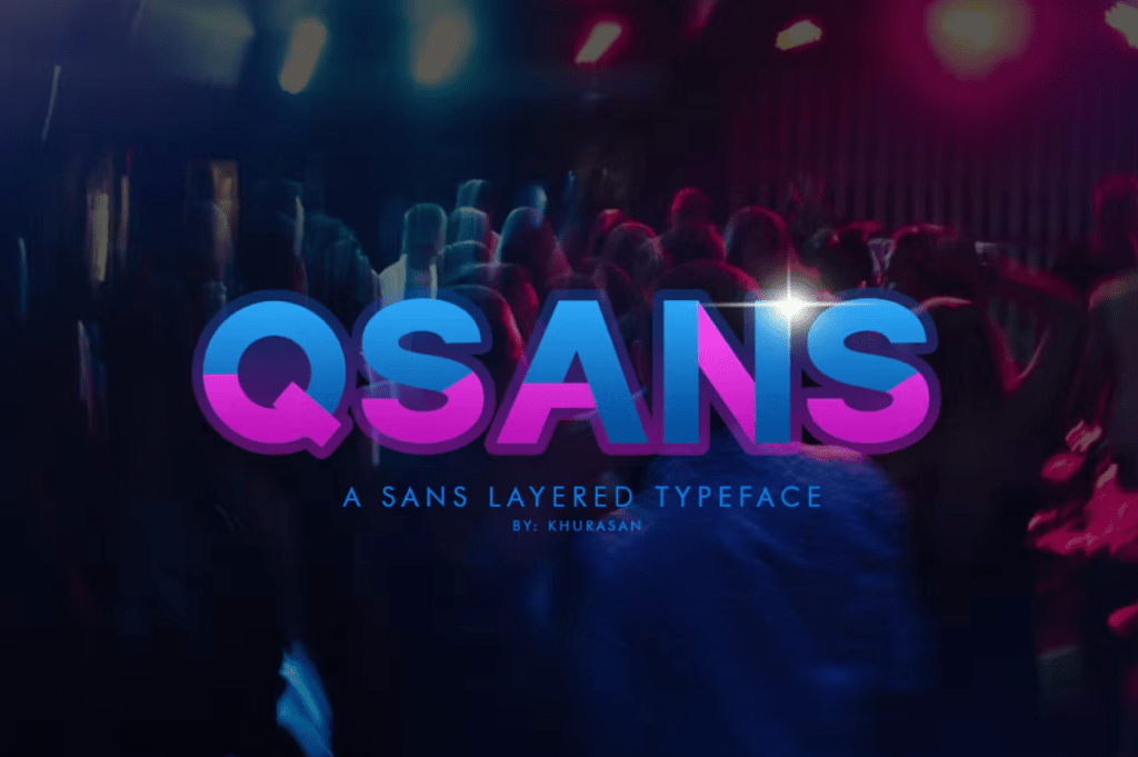 Шрифт Qsans Layered Font