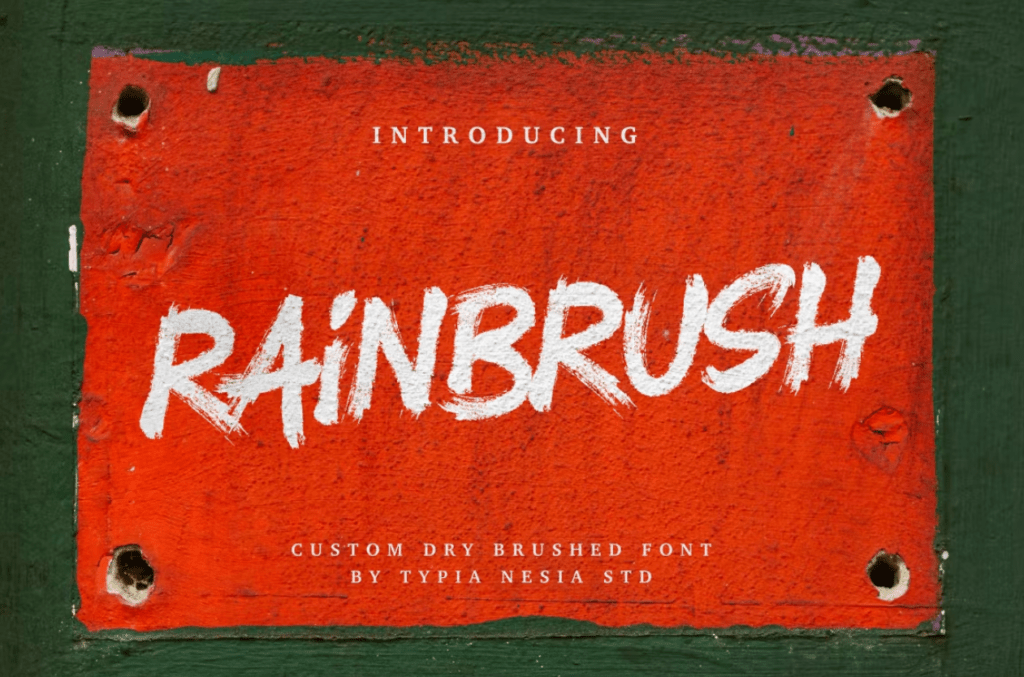 Шрифт RainBrush