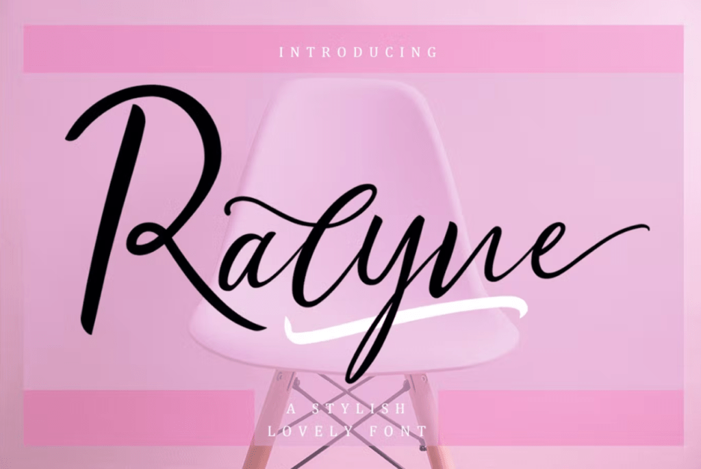 Шрифт Ralyne Beautiful Cursive Font Script