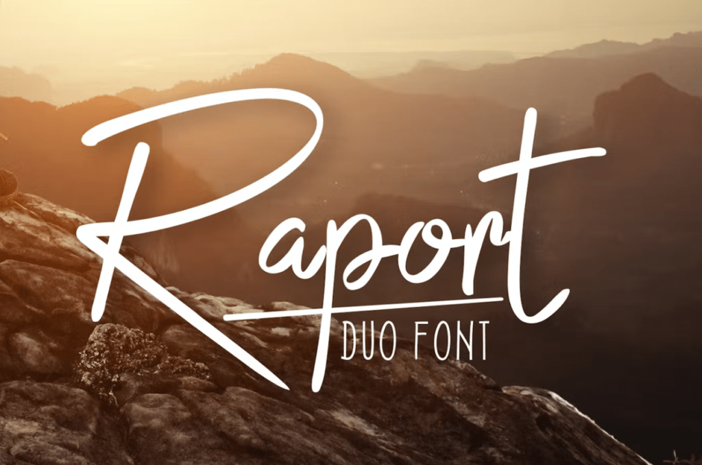 Шрифт Raport Duo Font