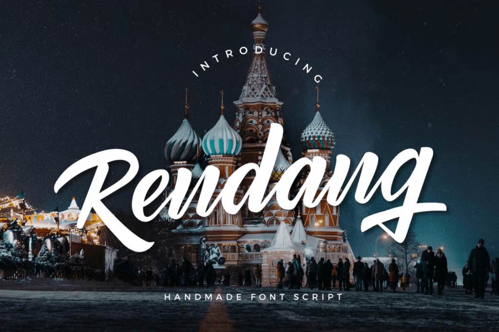 Шрифт Rendang - Handmade Font