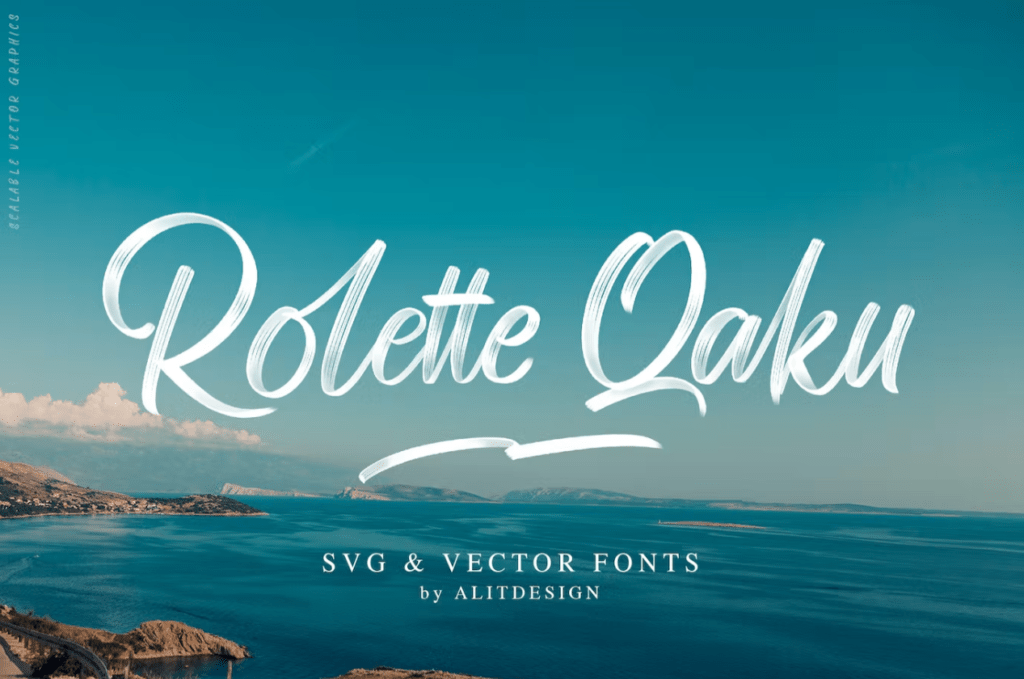 Шрифт Rollete Qaku SVG & Regular font