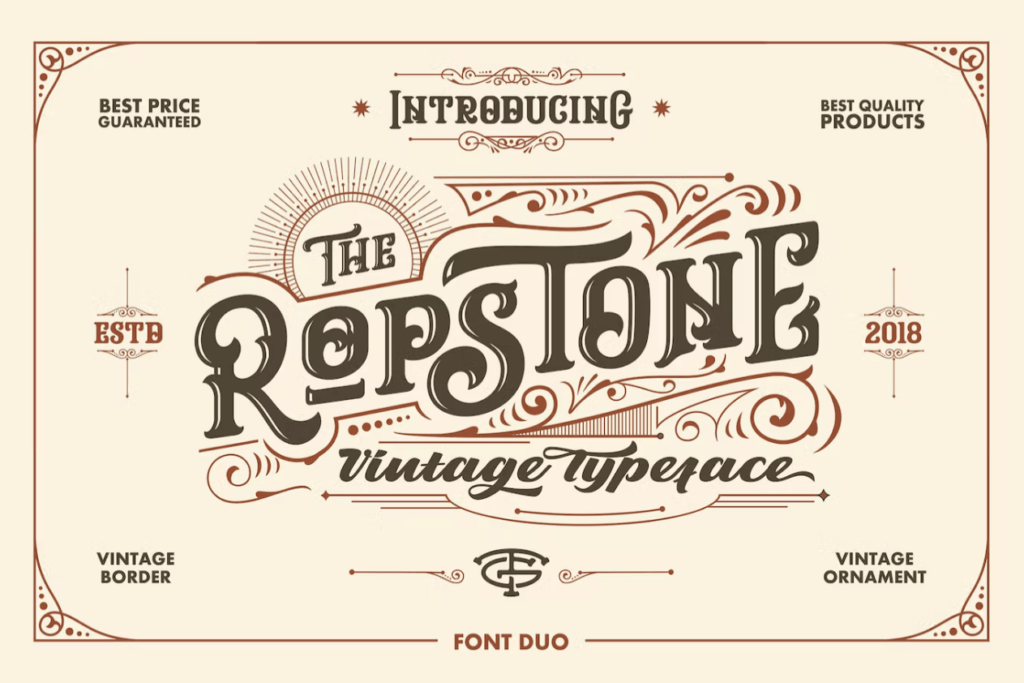 Шрифт Ropstone Typeface