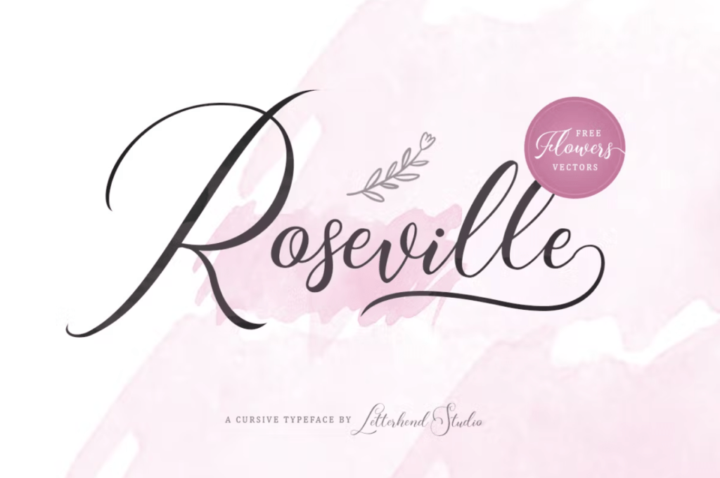 Шрифт Roseville Script