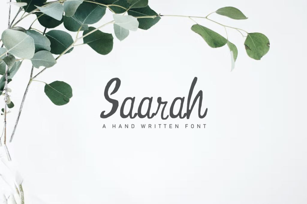 Шрифт Saarah Fresh Handmade Font