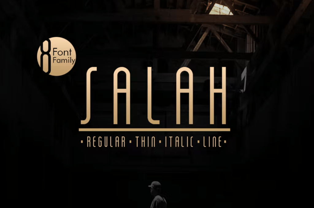 Шрифт Salah Sans Serif 8 Font Family