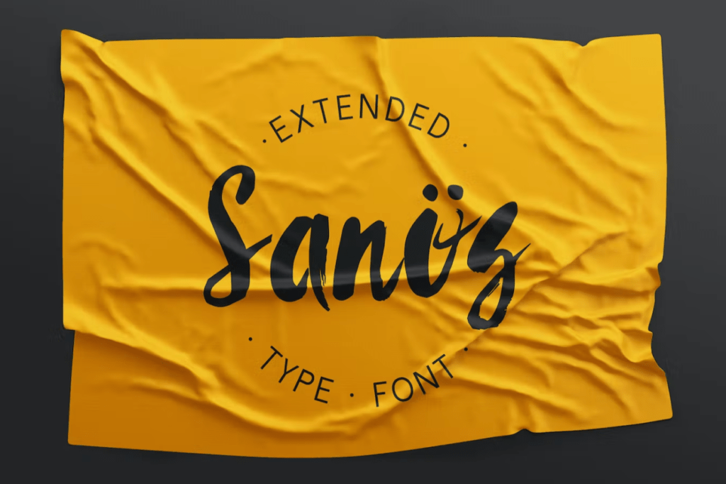 Шрифт Sanös Extended Script Font