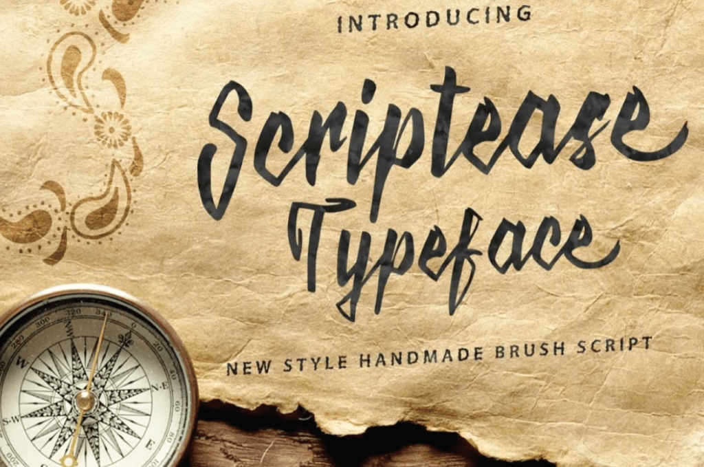 Шрифт Scriptease Typeface