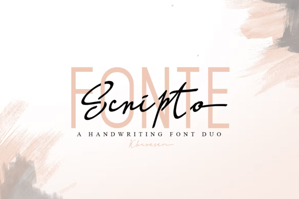 Шрифт Scripto Fonte Font Duo