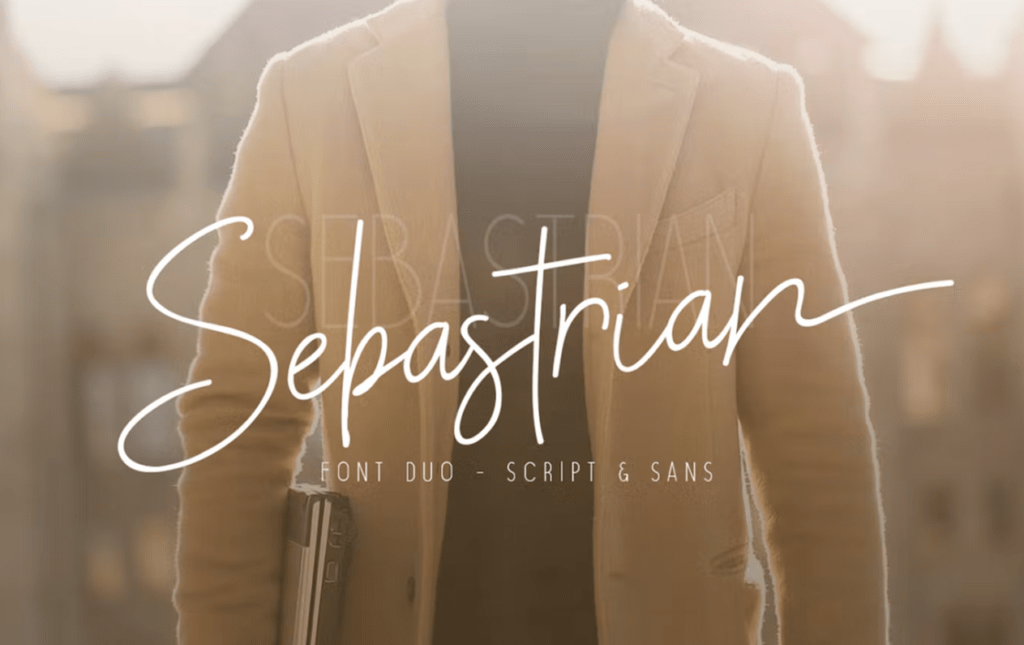 Шрифт Sebastrian Font Duo