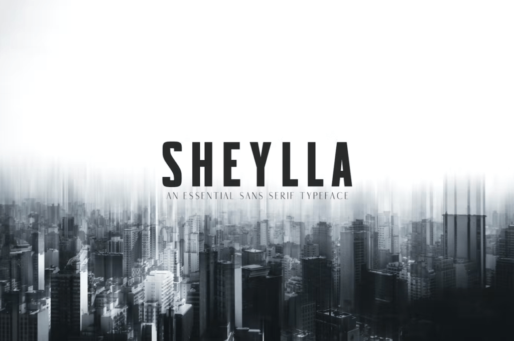 Шрифт Sheylla Sans Serif Typeface