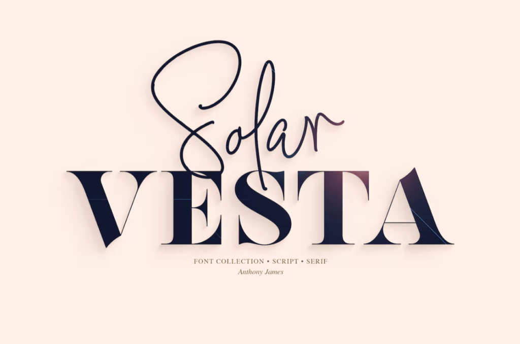 Шрифт Solar Vesta | Font Collection