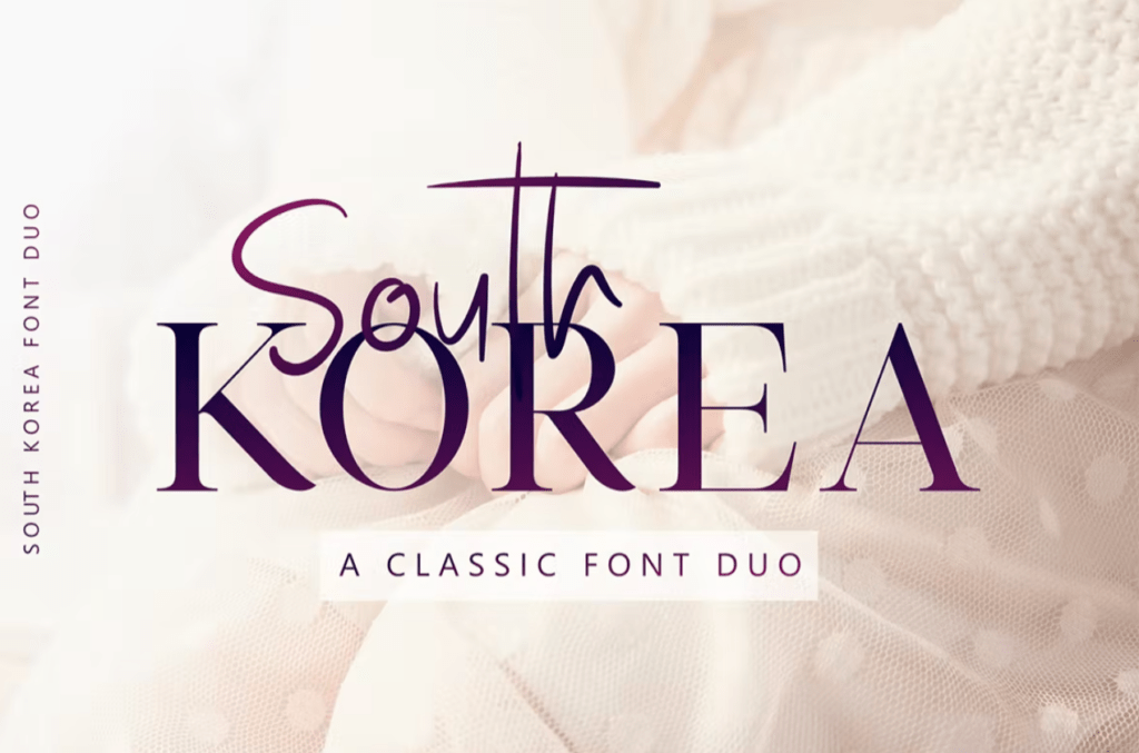 Шрифт South Korea - Font Duo