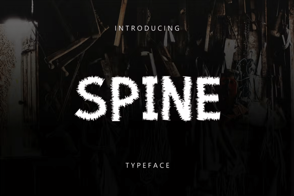 Шрифт Spine Typeface Font