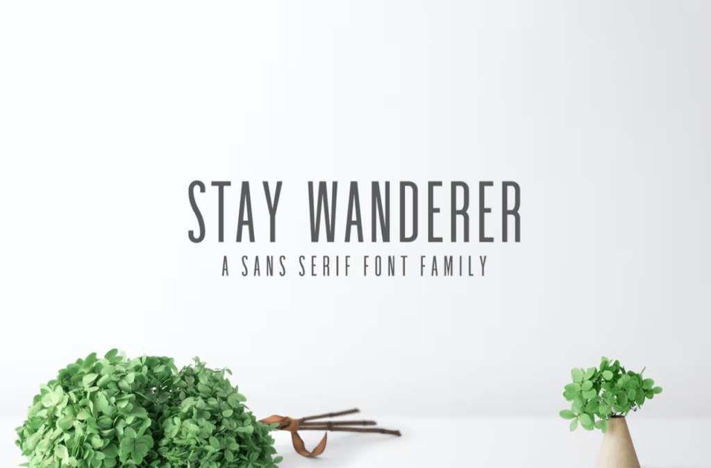 Шрифт Stay Wanderer Sans Serif Font Family Pack