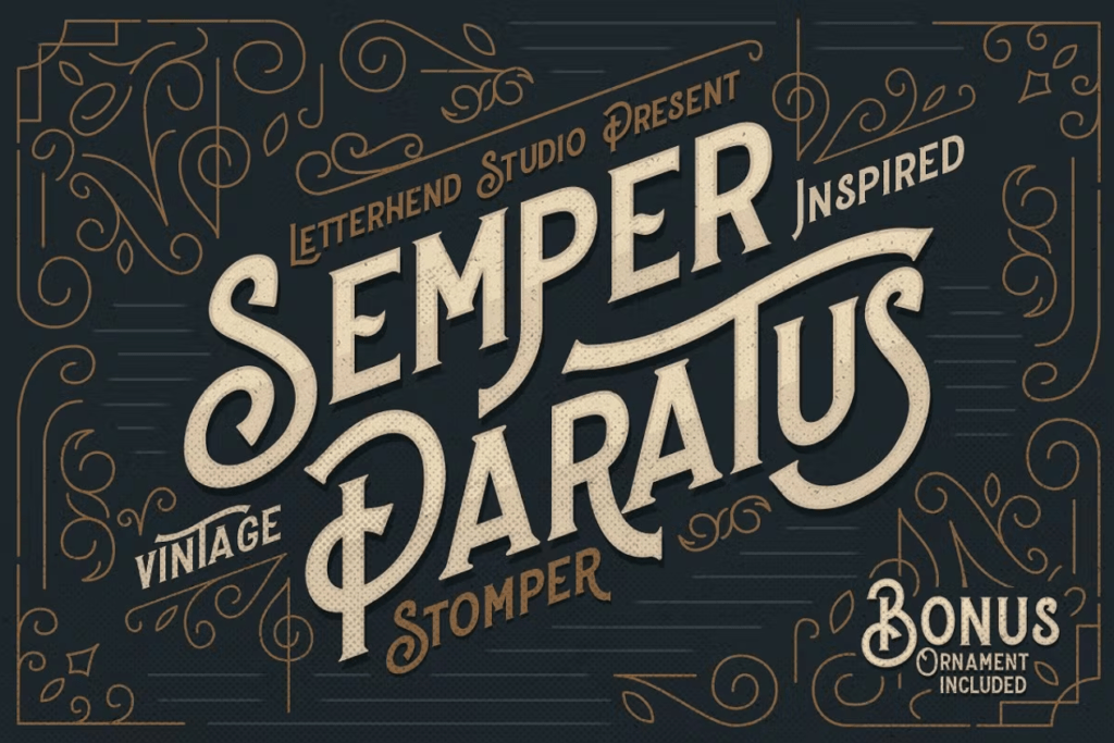 Шрифт Stomper - A Vintage Display Font