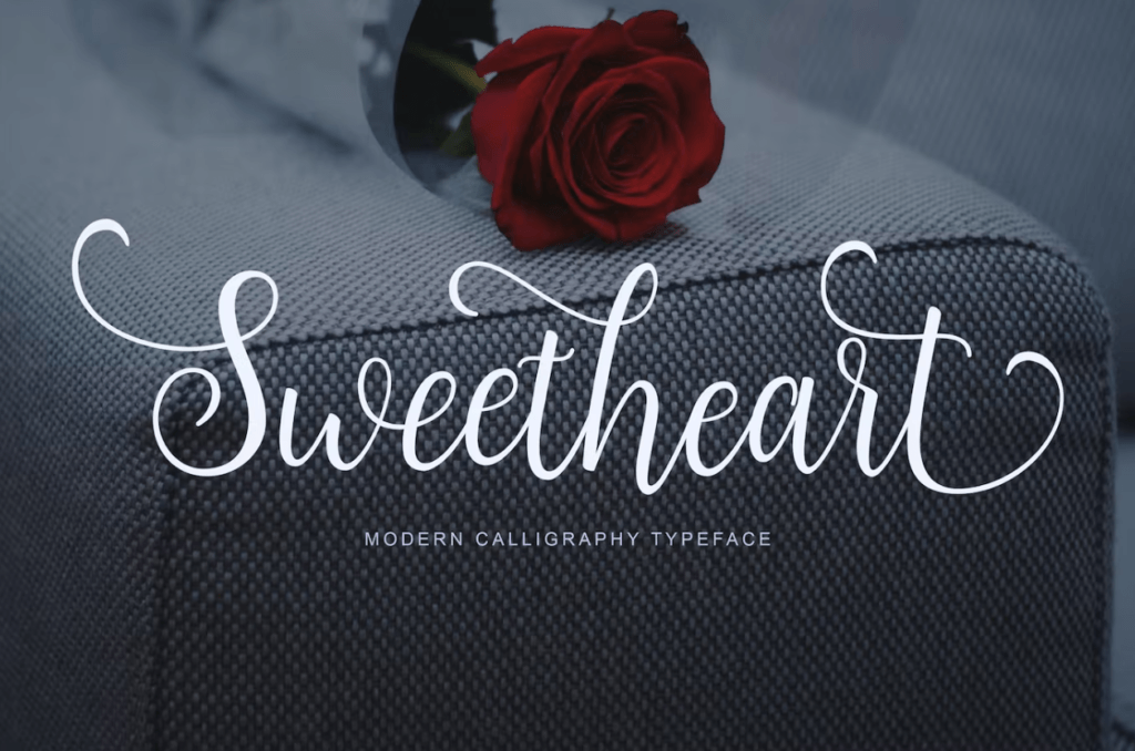 Шрифт Sweetheart Script