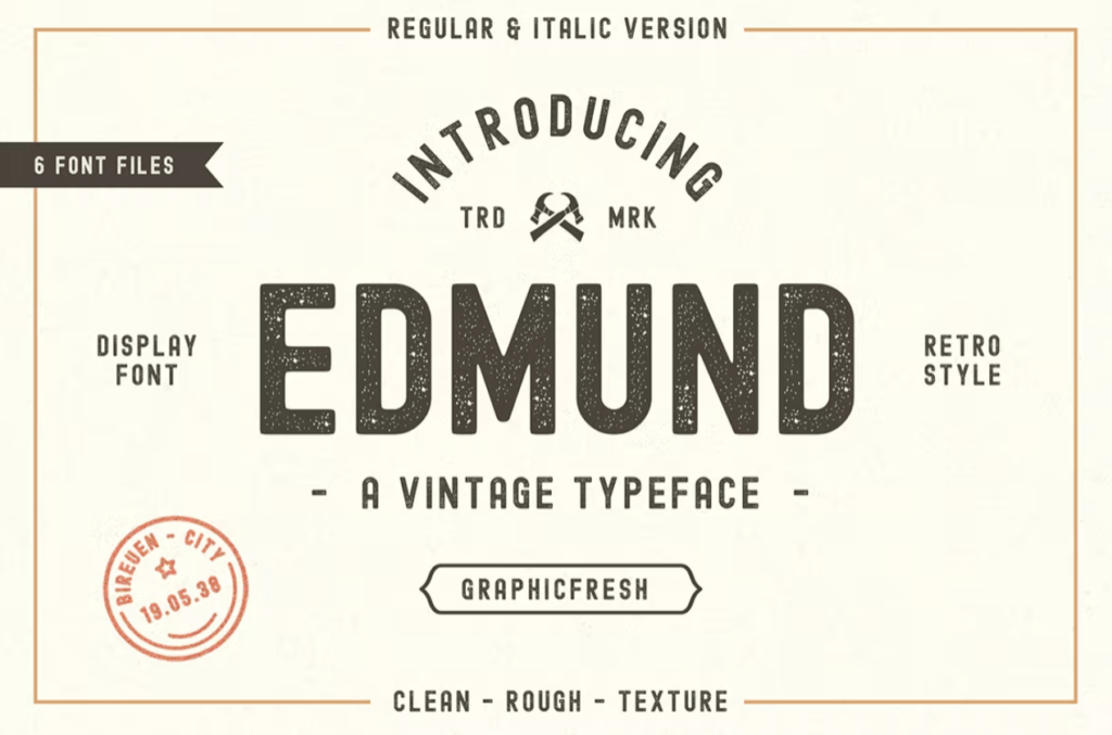 Шрифт The Edmund - 6 Font Files