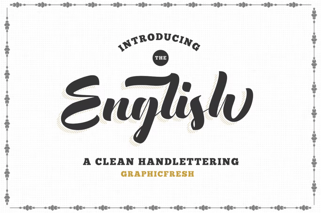 Шрифт The English Font - Vintage Lettering