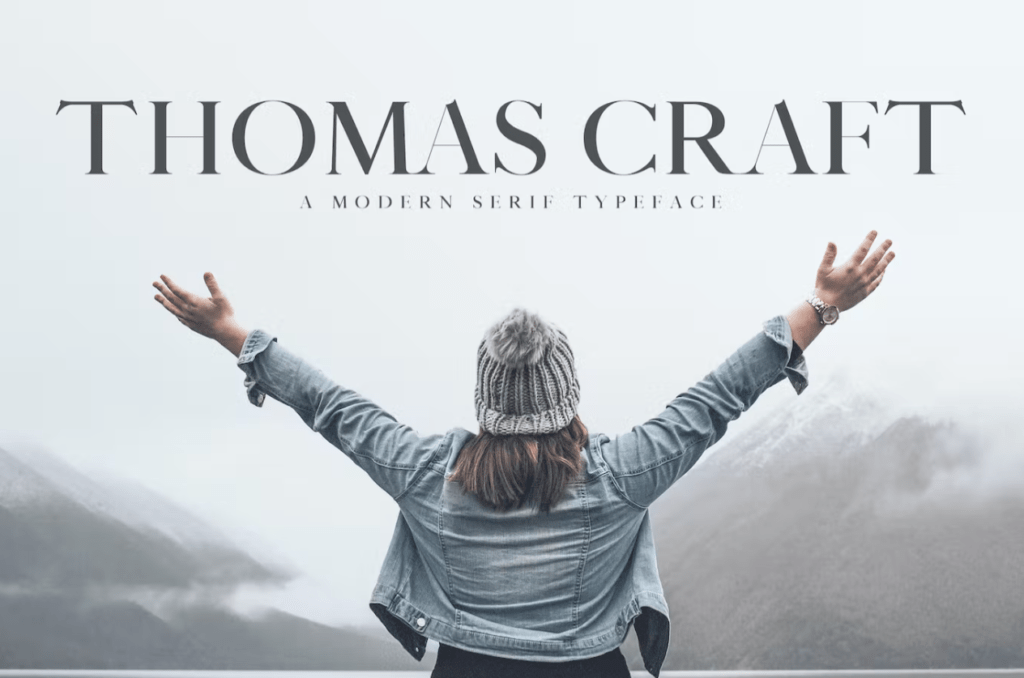 Шрифт Thomas Craft A Modern Serif Typeface