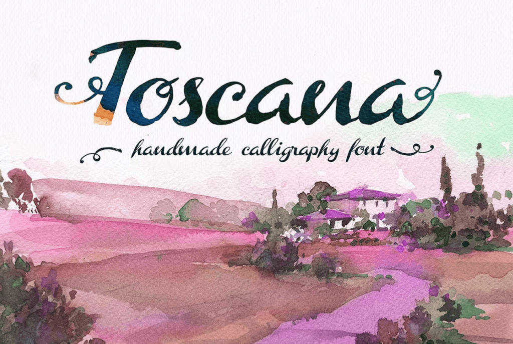 Шрифт Toscana Font