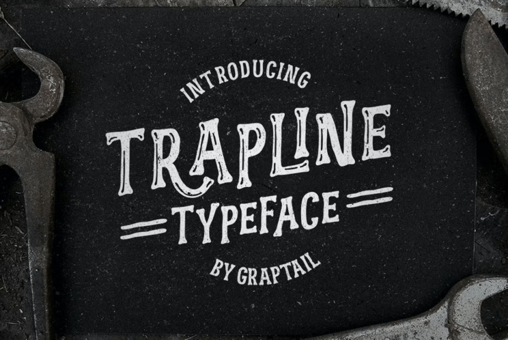 Шрифт Trapline Typeface