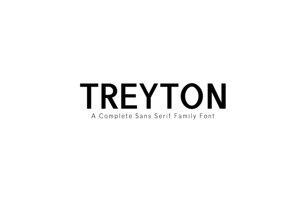 Шрифт Treyton Sans Serif Font Family