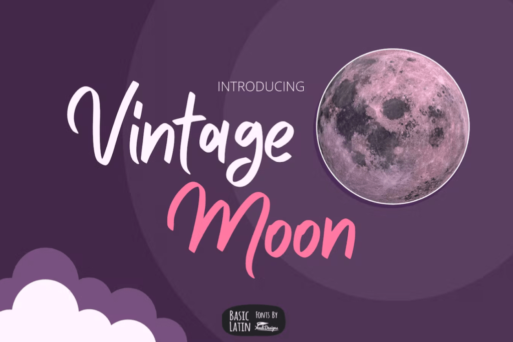 Шрифт Vintage Moon Font