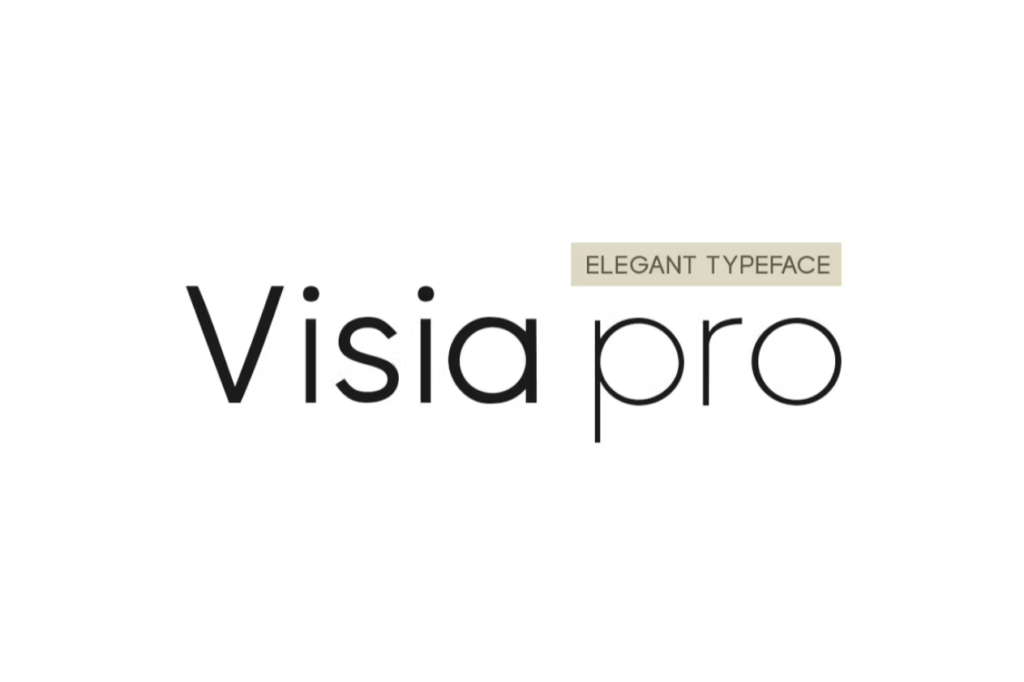 Шрифт VISIA Pro - Elegant Geometric Typeface + Web Fonts